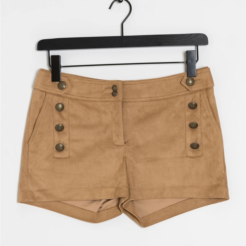 Tan suede shorts. Size 42 bought in Paris